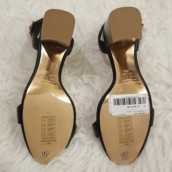 💕TED BAKER💕 Biah Ankle Strap Studded Bow Block Heel Sandals Black EU 39.5 NWT - Picture 7 of 7